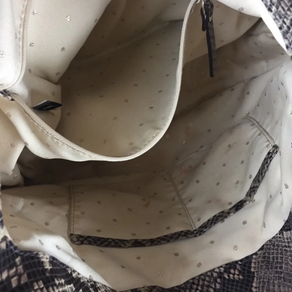 Kate Spade Snake Print Shoulder Bag - Black and Cream - Picture 12 of 14